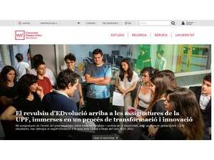 Pompeu Fabra University's Website Screenshot