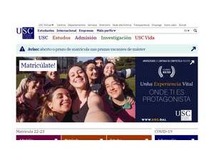 University of Santiago de Compostela's Website Screenshot