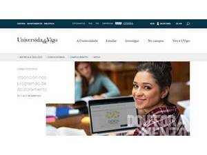 University of Vigo's Website Screenshot