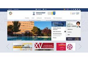 University of Zaragoza's Website Screenshot