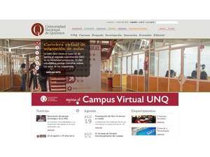 National University of Quilmes's Website Screenshot