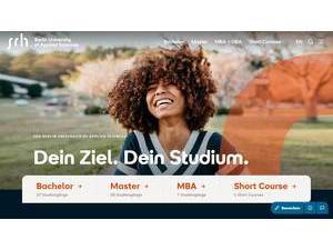 SRH Hochschule Berlin's Website Screenshot
