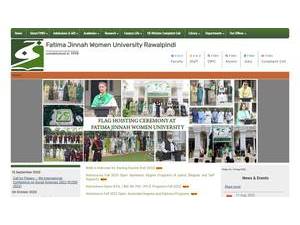 Fatima Jinnah Women University's Website Screenshot