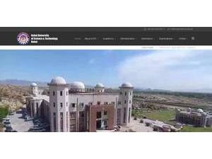 Kohat University of Science and Technology's Website Screenshot