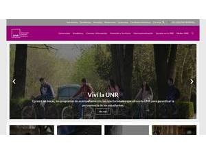National University of Rosario's Website Screenshot