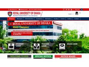 রয়াল বিশ্ববিদ্যালয়'s Website Screenshot