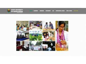 স্টেট ইউনিভার্সিটি অফ বাংলাদেশ's Website Screenshot
