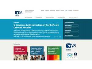 Facultad Latinoamericana de Ciencias Sociales's Website Screenshot