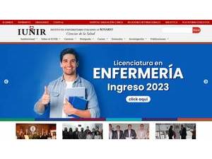 Italian University Institute of Rosario's Website Screenshot