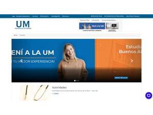 University of Morón's Website Screenshot