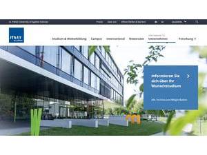 Fachhochschule St. Pölten's Website Screenshot