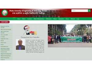 ঢাকা প্রকৌশল ও প্রযুক্তি বিশ্ববিদ্যালয়'s Website Screenshot
