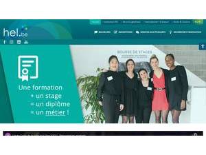 University College of the Town of Liège's Website Screenshot