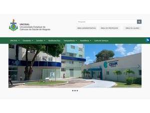 Universidade Estadual de Ciências da Saúde de Alagoas's Website Screenshot
