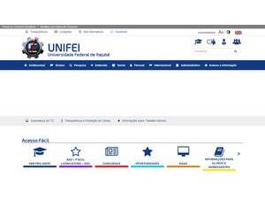 Universidade Federal de Itajubá's Website Screenshot
