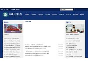 武汉科技大学's Website Screenshot