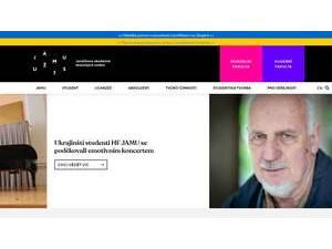 Janácek Academy of Music and Performing Arts's Website Screenshot