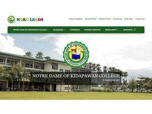 Notre Dame of Kidapawan College's Website Screenshot