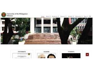 University of the Philippines Diliman's Website Screenshot