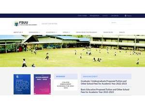Father Saturnino Urios University's Website Screenshot