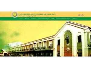 Sta. Isabel University's Website Screenshot