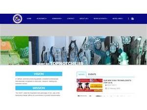 Virgen Milagrosa University Foundation's Website Screenshot