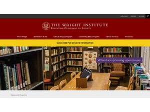 The Wright Institute's Website Screenshot