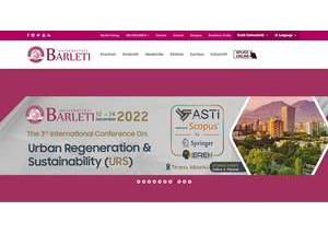 Marin Barleti University's Website Screenshot
