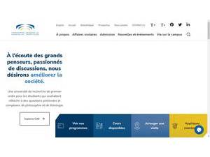 Collège Universitaire Dominicain's Website Screenshot