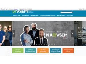 Vysoká škola ekonomie a managementu's Website Screenshot