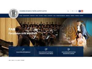 Academy of Music, Theatre and Fine Arts's Website Screenshot