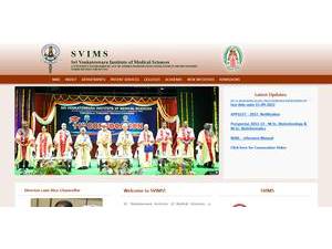 Sri Venkateswara Institute of Medical Sciences's Website Screenshot