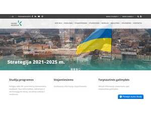 Kaunas College's Website Screenshot