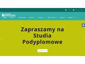 Wyzsza Szkola Informatyki i Zarzadzania im. Prof. Tadeusza Kotarbinskiego's Website Screenshot