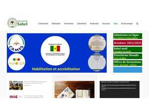 Université du Sahel's Website Screenshot