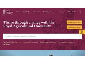 The Royal Agricultural University's Website Screenshot
