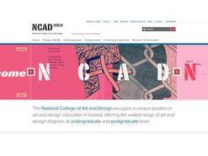 National College of Art and Design's Website Screenshot