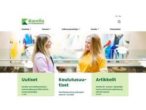 Karelia University of Applied Sciences's Website Screenshot