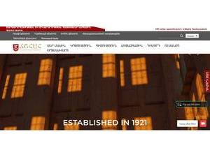 National University of Architecture and Construction of Armenia's Website Screenshot