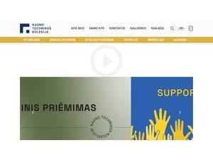 Kaunas Technical College's Website Screenshot
