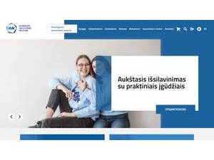Klaipeda State University of Applied Sciences's Website Screenshot
