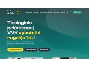 Vilniaus verslo kolegija's Website Screenshot