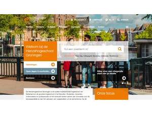 Hanze University of Applied Sciences, Groningen's Website Screenshot