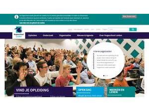 University of Applied Sciences Leiden's Website Screenshot