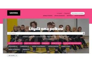 Savonia-ammattikorkeakoulu's Website Screenshot
