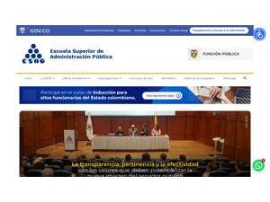 Escuela Superior de Administración Pública's Website Screenshot