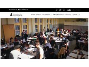Saint-Luc Institute of Tournai's Website Screenshot