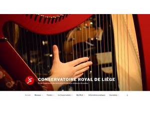 Royal Conservatory of Liege's Website Screenshot